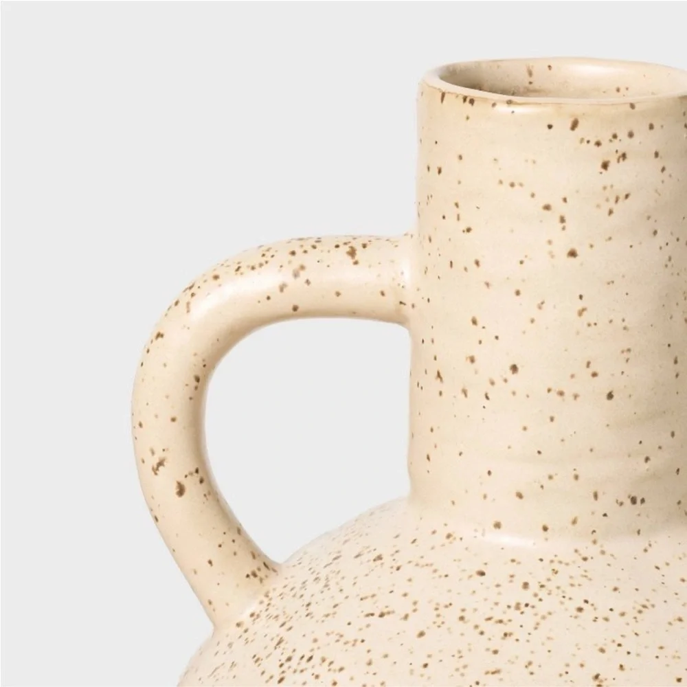 STUDIO MCGEE NWT matte ceramic speckle glaze vase -large